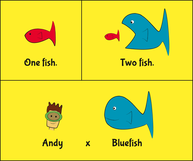 Andy x Bluefish illustration